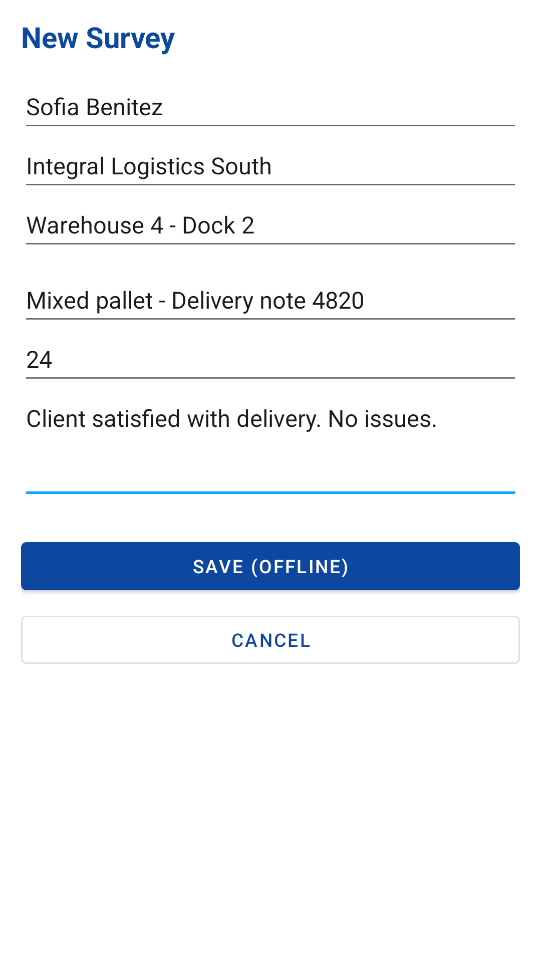 FieldSync — nuevo relevamiento